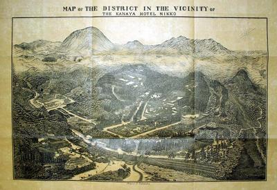 MAP OF THE DISTRICT IN THE VICINITY OF THE KANAYA HOTEL NIKKO