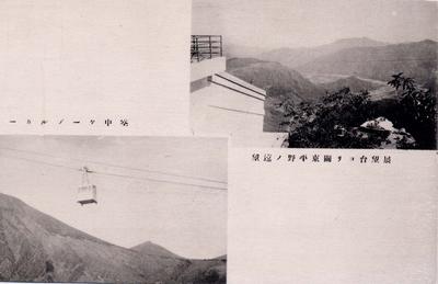 展望台ヨリ関東平野ノ遠望